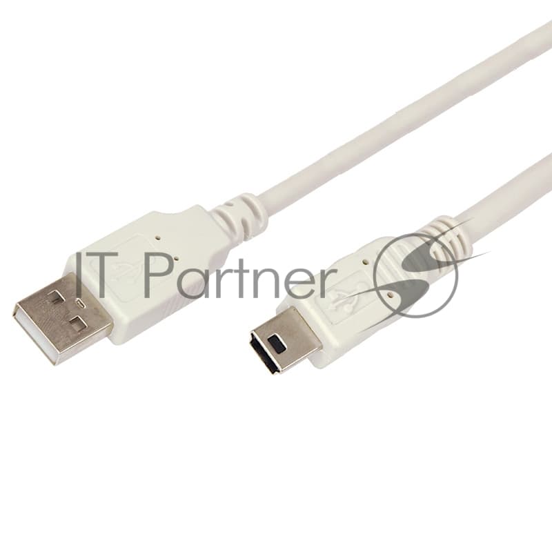Кабель Rexant mini USB (male) штекер - USB-A (male) штекер, 3 м, серый (PE пакет)