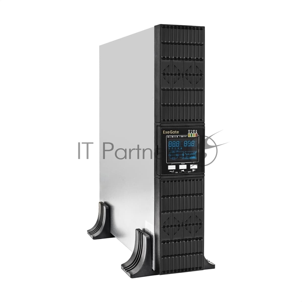 Источник бесперебойного питания On-line ExeGate EP285647RUS PowerExpert ULS-2000.LCD.AVR.C13.USB.RS232.SNMP.2U 2000VA/2000W, On-Line, PF=1, LCD, 6*IEC-C13, RS232, USB, SNMP-slot, Rackmount 2U/Tower, черный