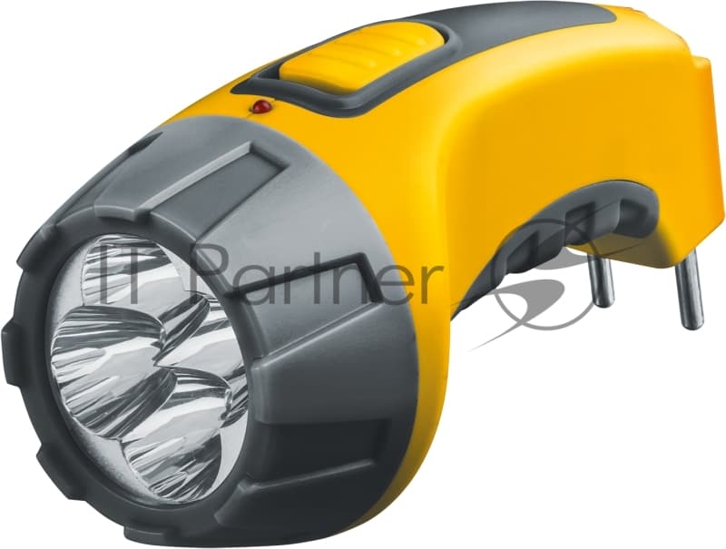 Фонарь Navigator NPT-CP03-ACCU Пласт. 4LED, прям. зар-ка, акк.4В, 500мА·ч.