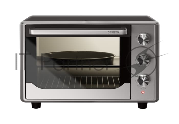 Мини-печь Centek CT-1540 Convection (сталь) 50л 2000 Вт, двойн стекло, внутр подсветка, max 320°