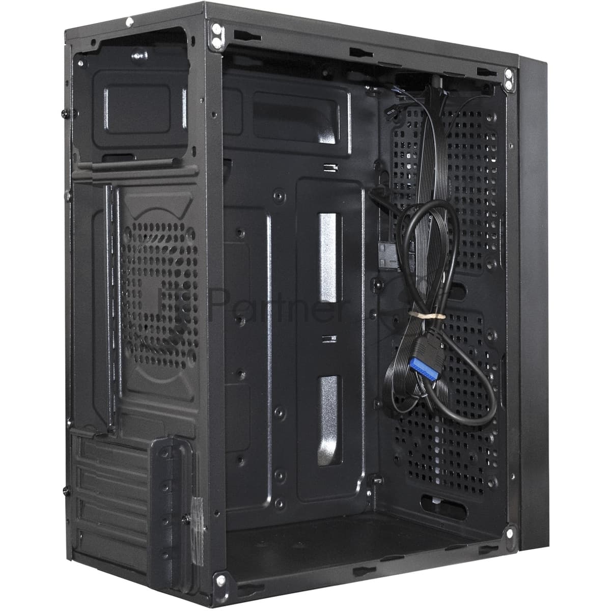 Корпус MINITOWER mATX W/PSU 2xUSB+USB3.0 HD аудио черный с RGB подсветкой mEVO-9302 EX287882RUS EXEGATE