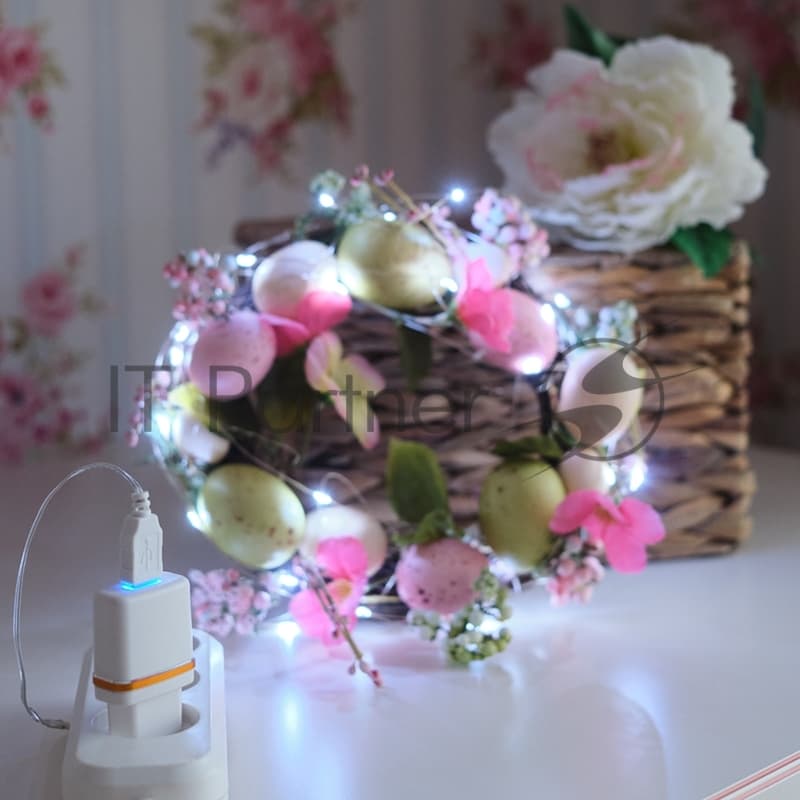 Гирлянда Neon-night "Роса" 5 м, 50 LED, USB, белое свечение