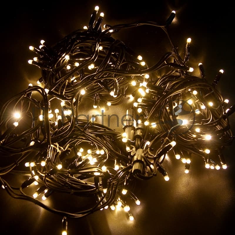 Гирлянда Neon-night "Дюраплей LED" 20м 200 LED черный каучук теплый белый
