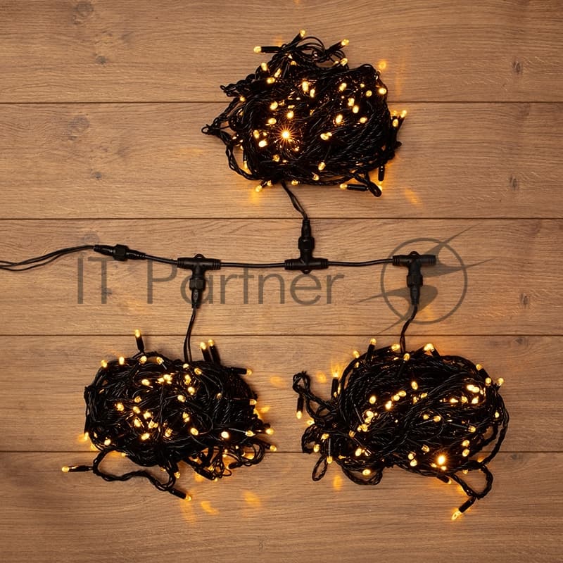 323-301 Гирлянда LED ClipLight 24V, 3 нити по 20 м, свечение с динамикой, цвет диодов Желтый