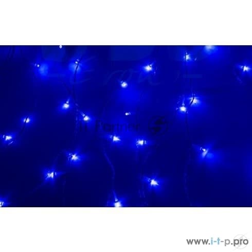 Гирлянда Neon-night "Светодиодный Дождь" 1,5х1м, свечение с динамикой, прозрачный провод, 230 В, диоды синие