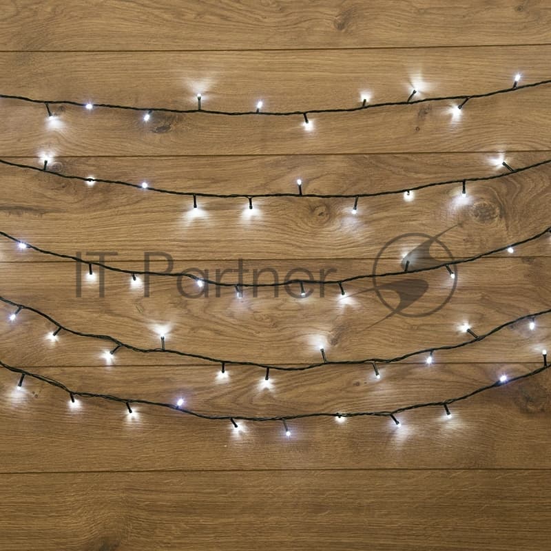 Гирлянда Neon-night "Твинкл Лайт" 4 м, темно-зеленый ПВХ, 25 LED, белый