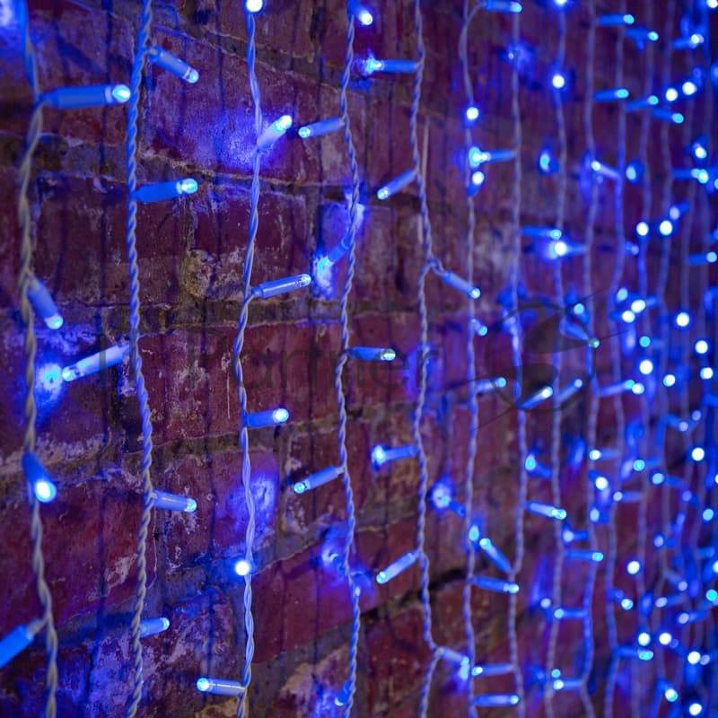 Neon-Night (235-113_) Гирлянда Светодиодная Занавес 2Х1,5М 360 Led Синий Белый Пвх Ip54 Постоянное Свечение 230В Блок В Комплекте