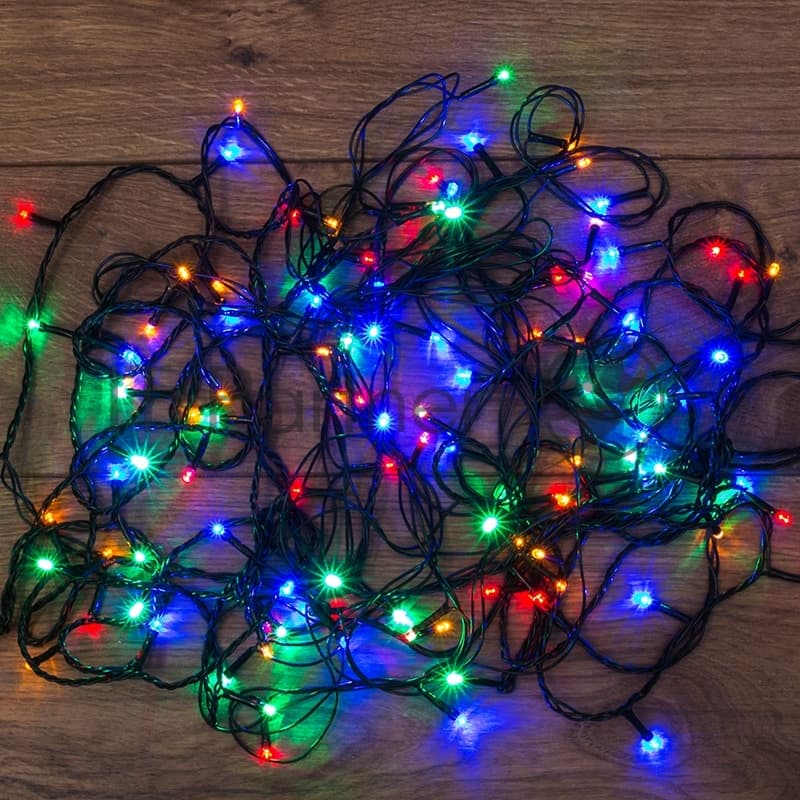 Гирлянда светодиодная Neon-night универсальная 120 LED МУЛЬТИКОЛОР 12 метров с контроллером