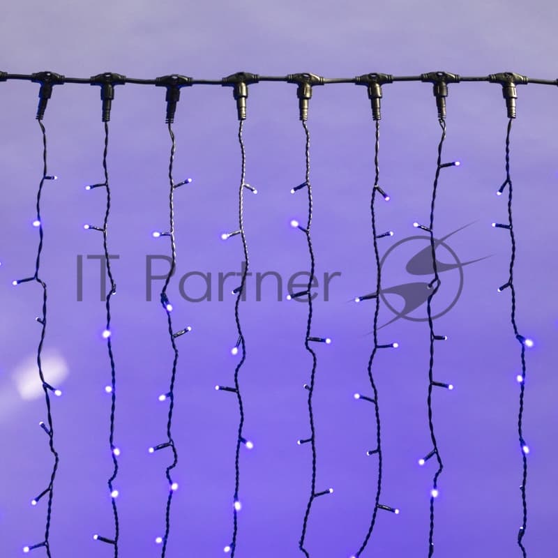Neon-Night (235-143_) Гирлянда Светодиодная Занавес 2Х3М 760 Led Синий Черный Пвх Ip54 Постоянное Свечение 230В Блок В Комплекте