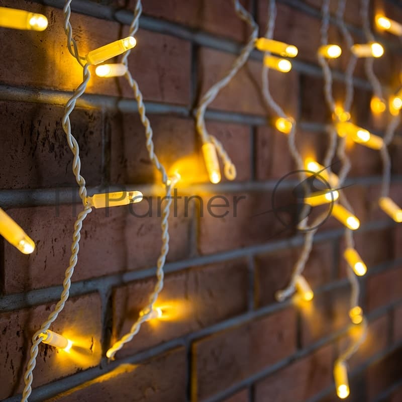 255-138 Гирлянда Бахрома (Айсикл) 4,8х0,6м 176 LED белый ПВХ IP65 нужен блок 303-500-1 NEON-NIGHT
