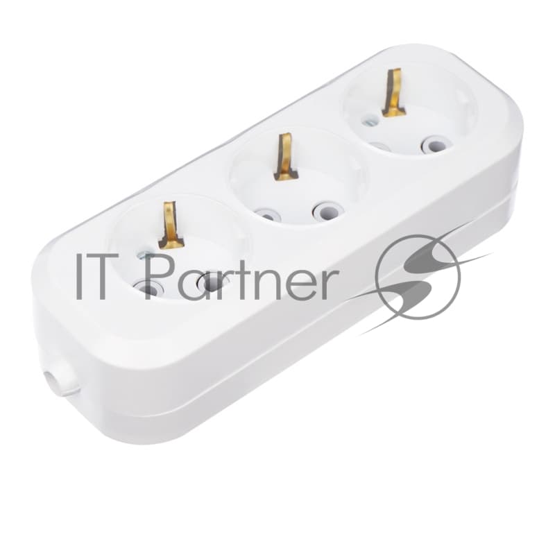 Колодка Rexant 3 гнезда с заземлением 11-8704