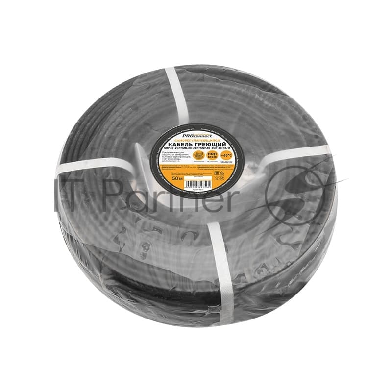 Кабель греющий саморегулирующийся PROconnect экранированный SRF30-2CR/SRL30-2CR/SNK30-2CR (30 Вт/1 м), 50 м