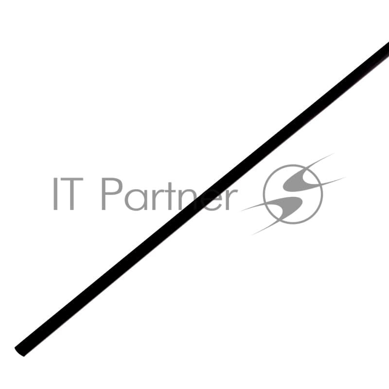 Термоусадочная трубка PROconnect 2,0/1,0 мм, черная, упаковка 50 шт. по 1 м