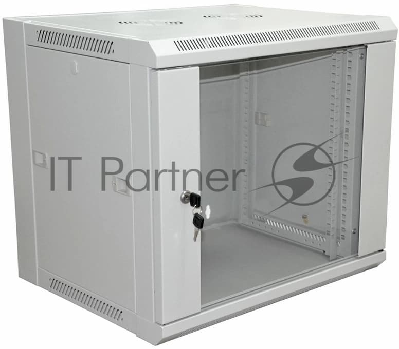 Шкаф коммутационный Rexant Pro (04-2200) настенный 6U 600x450мм пер.дв.стекл без задн.дв. 90кг серый 365мм 16кг 220град. 370мм IP20 сталь