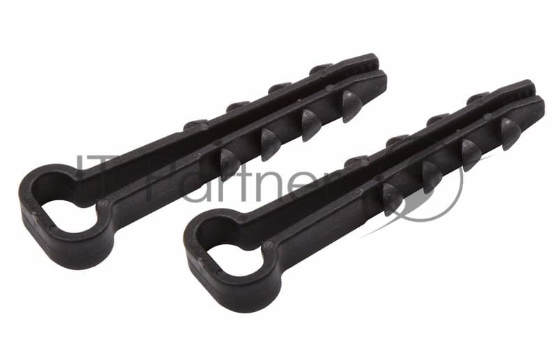 Дюбель-хомут нейлоновый прямоугольный PROconnect 5-10 мм, черный, упаковка 100 шт.