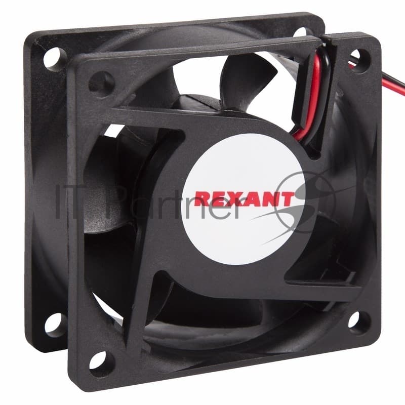 Вентилятор для корпуса Rexant RX 6025MS 12VDC черный, 60 мм, 3500 об/мин, 25 дБ, 2 pin