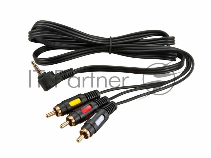 Кабель Rexant 17-4412 3.5мм 4C Plug - 3RCA Plug, 1.5м (GOLD)