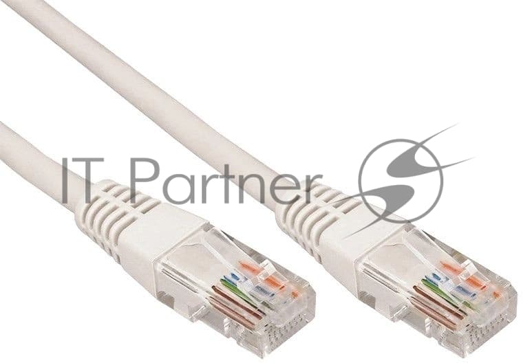 Rexant (18-1002) Шнур коммутационный, патч-корд, U/UTP RJ45-RJ45 CAT 5e, PVC, серый, 1м