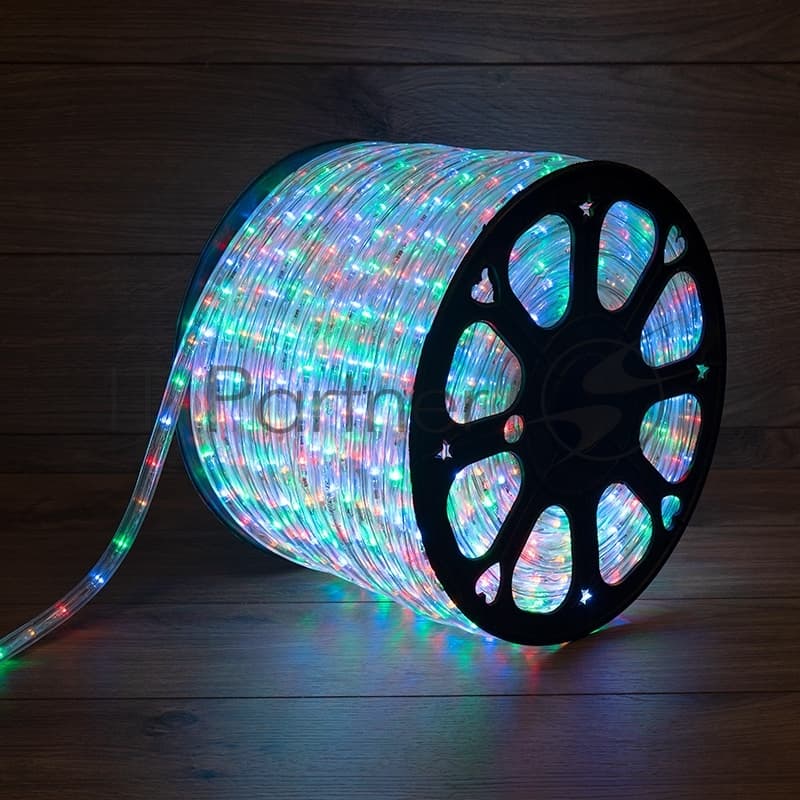 Дюралайт Neon-night LED, свечение с динамикой (3W) - мульти (RYGB), 36 LED/м, бухта 100м