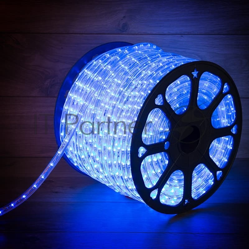 Дюралайт Neon-night LED, эффект мерцания (2W) - синий, 36 LED/м, бухта 100м