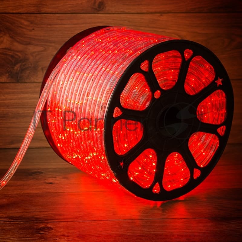 Дюралайт LED, постоянное свечение (2W) - красный, 30 LED/м, бухта 100м