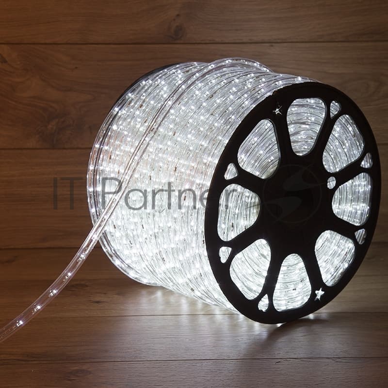 Дюралайт Neon-night LED, свечение с динамикой (3W) - белый, 36 LED/м, бухта 100м