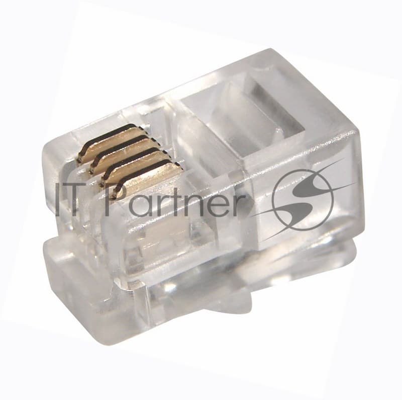 PROconnect (05-1001-3) Разъем телефонный UTP RJ-9 (4P4C), CAT 3 (100 шт.)