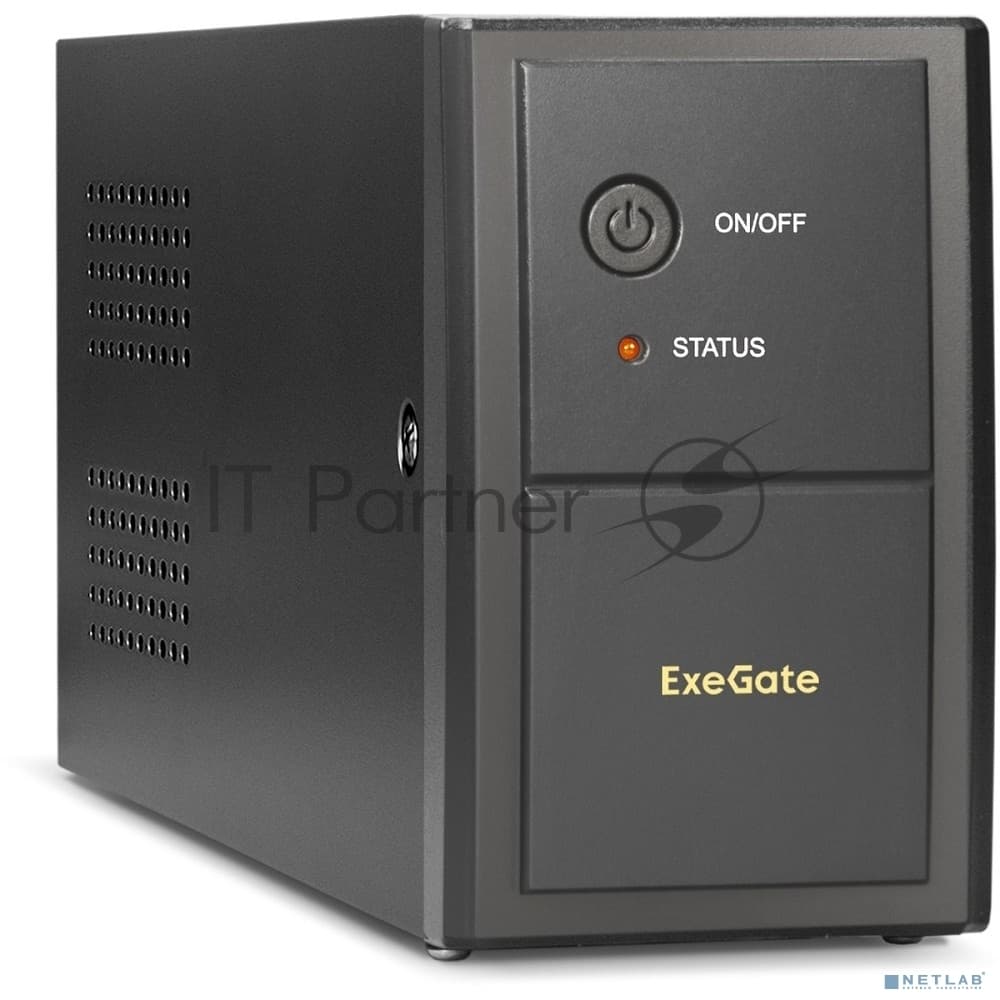 Источник бесперебойного питания ExeGate Power Back BNB-850.LED.AVR.EURO.RJ 850VA/480W, LED, AVR,2 евророзетки, RJ45/11, черный