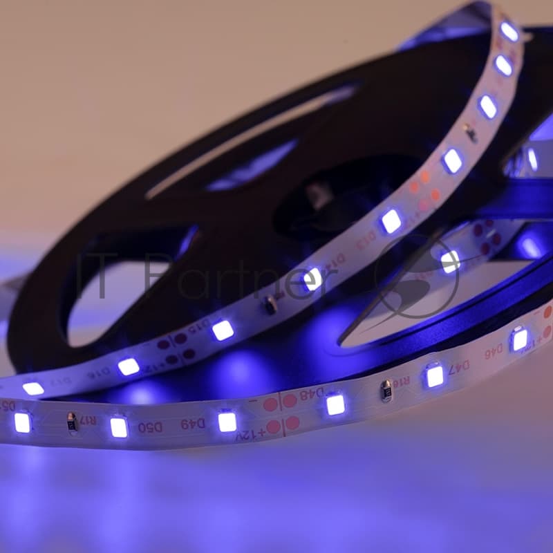 Лента светодиодная открытая, 8 мм, IP23, SMD 2835, 60 LED/m, 12 V, цвет свечения синий