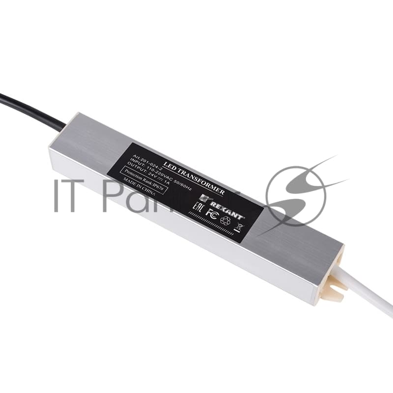 Источник питания Rexant тонкий 220 V AC/24 V DC 1 А 24 W с проводами, влагозащищенный (IP67)