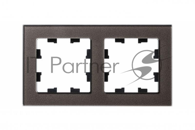 Рамка 2-м AtlasDesign Nature стекло, мокко SchE ATN320602