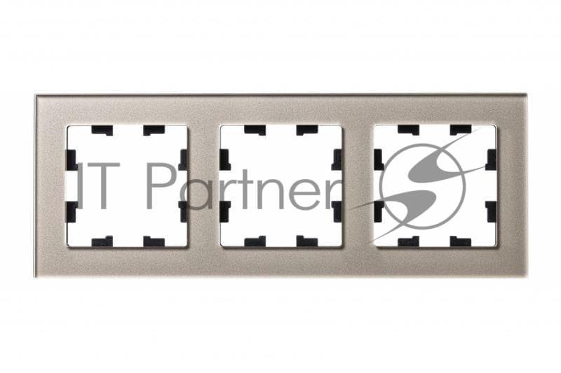 Рамка 3-м AtlasDesign Nature стекло шампань SchE ATN320503