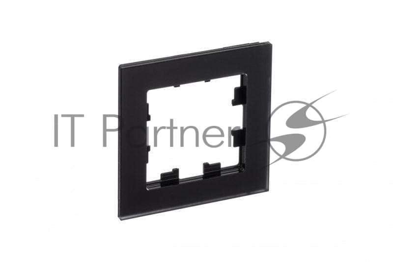 Рамка 1-м AtlasDesign Nature мат. стекло черный SchE ATN331001