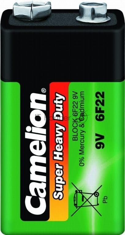 Camelion 6F22 SR-1 (6F22-SP1G, батарейка,9В) (1 шт. в уп-ке)