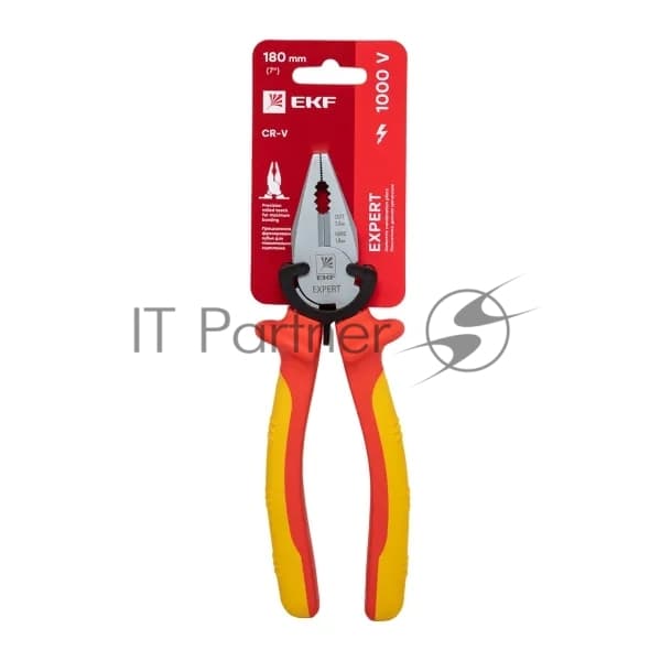 Пассатижи EKF pas-180-exp-in 180 мм Expert 1000В PROxima