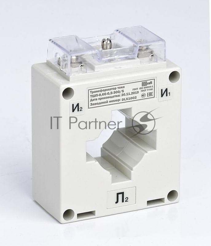 DEKraft 50138DEK Трансформатор тока ТШП-0.66 0.5 300/5 5ВА, диаметр 30мм