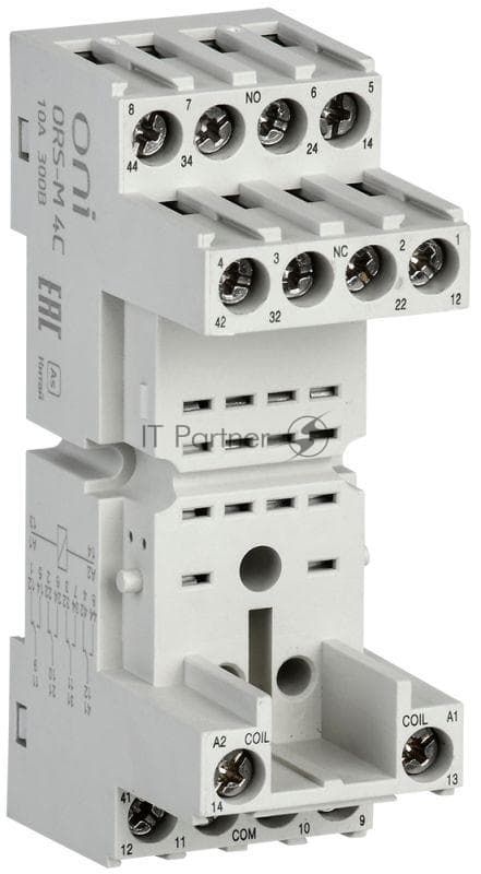 Розетка ORS-M для реле ORM 4C ONI ORS-M-1-4-G