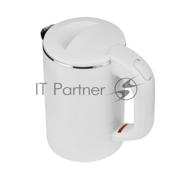 Электрочайник Centek CT-0006 белый, 0.6 л, 1100 Вт, скрытый нагревательный элемент