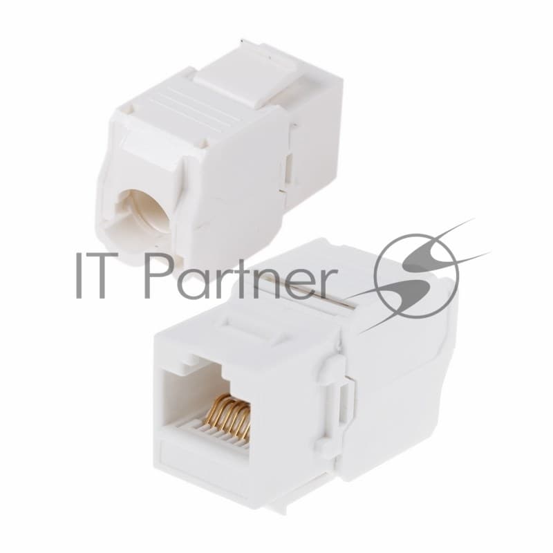 Модуль Rexant Keystone Jack RJ-45(8P8C), UTP неэкранированный, cat.5e, тип 90 градусов, самозажимной, белый