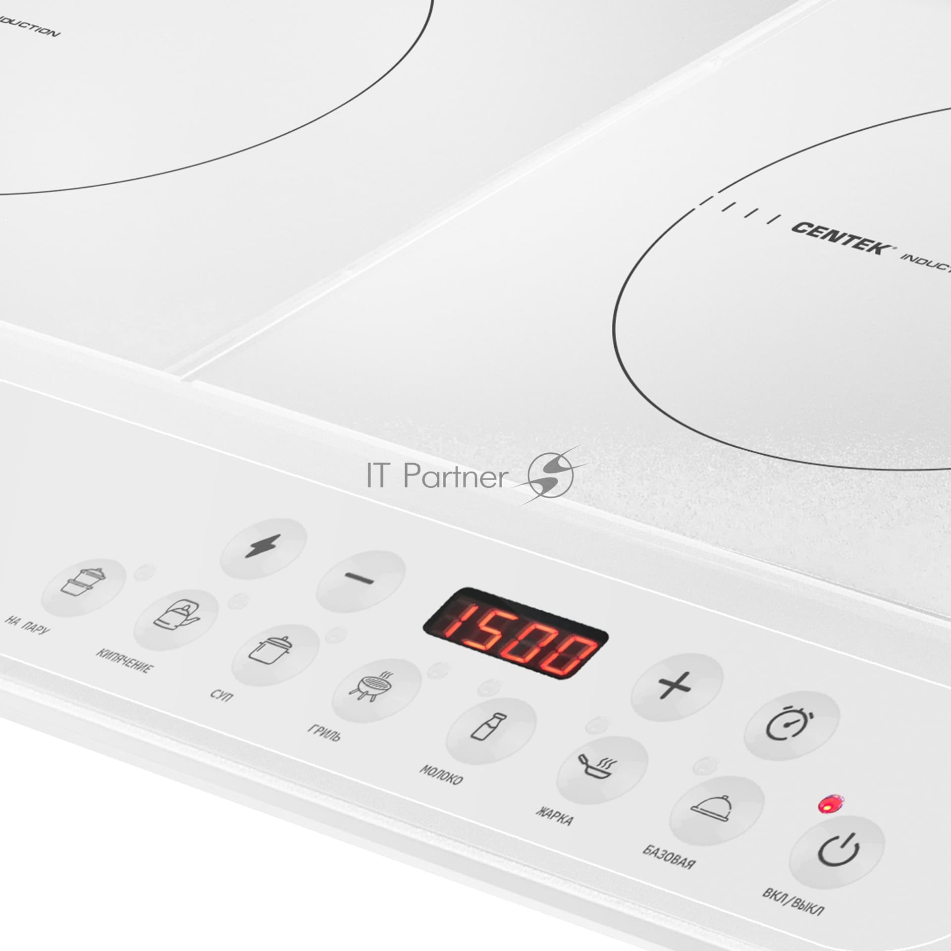 Плита настольная электрическая Centek CT-1514 White