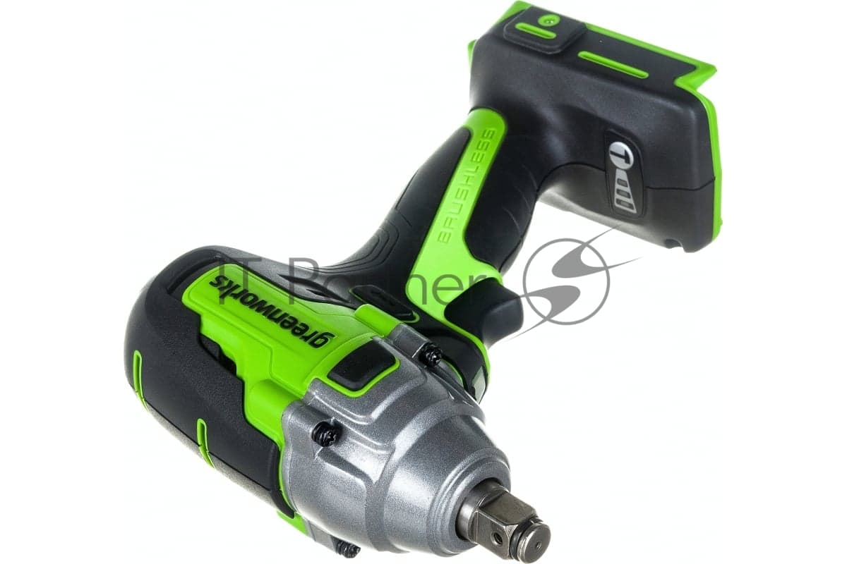 Гайковерт Greenworks 3802907 аккум. патрон:квад.1/2"