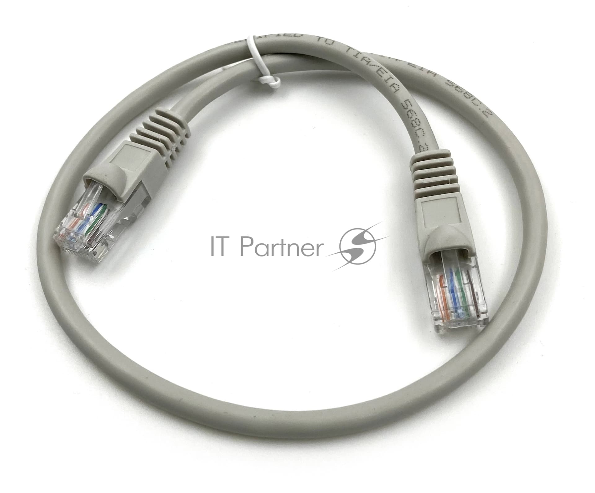 Патч-корд Buro cat.5e molded 0.5м серый RJ-45 (m)-RJ-45 (m)