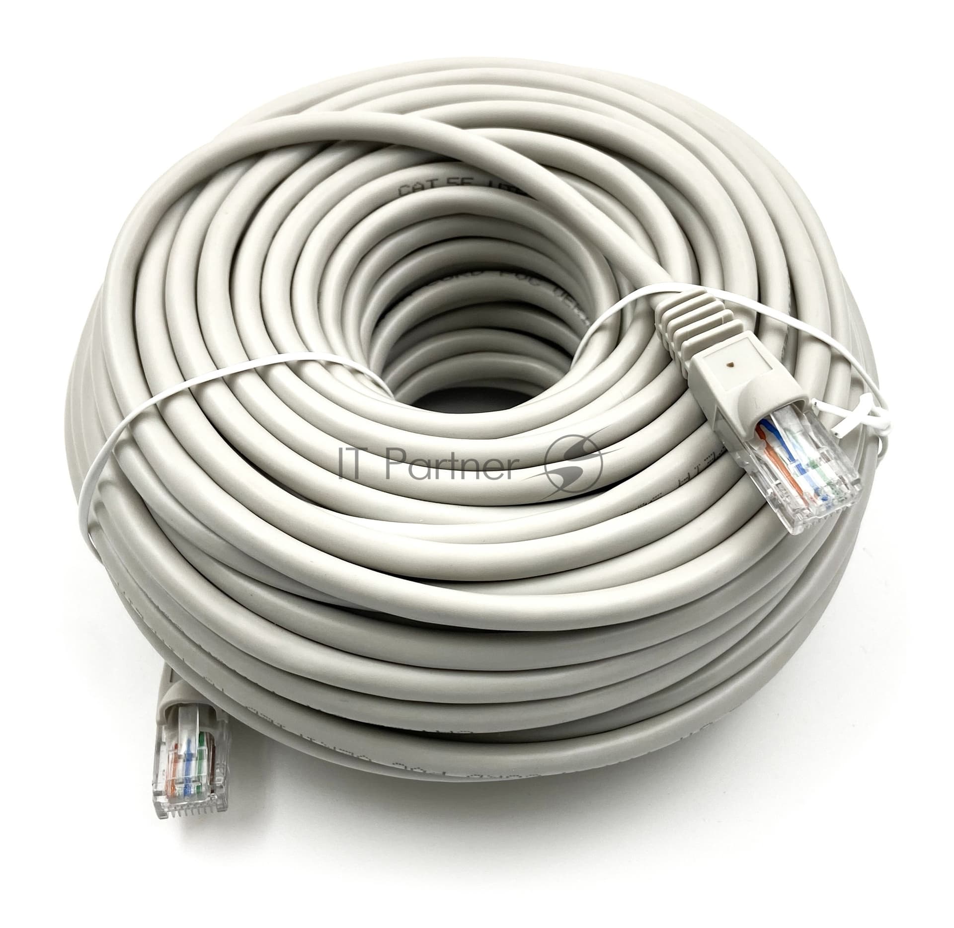 Патч-корд Buro UTP cat.5e 25м серый RJ-45 (m)-RJ-45 (m)