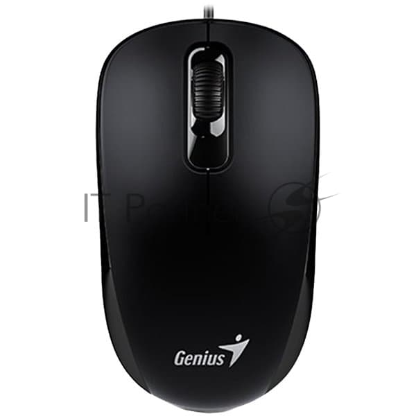 Мышь проводная Genius DX-110 черный, 1000 dpi, USB, кнопки - 3