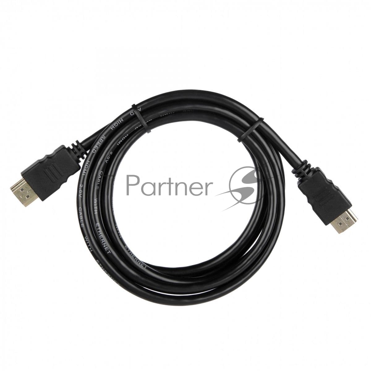 Кабель ACD-DHHM2-18B |ACD-DHHM2-18B| HDMI 2.0, Golden Plated,19m/19m, Черный, 1.8м