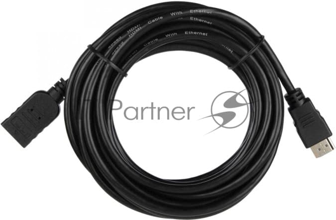Кабель ACD-DHHF1-50B |ACD-DHHF1-50B| HDMI 1.4, Golden Plated,19m/19f, HDMI extension, Черный, 5м |ACD-DHHF1-50B|