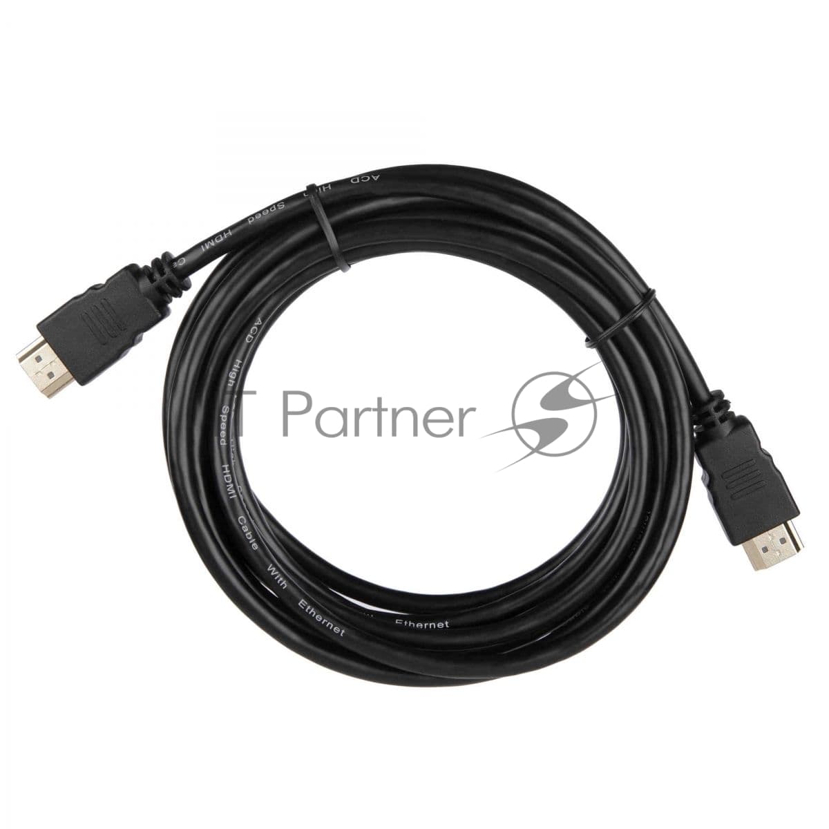 Кабель ACD-DHHM1-30B |ACD-DHHM1-30B| HDMI 1.4, Golden Plated,19m/19m, Черный, 3м