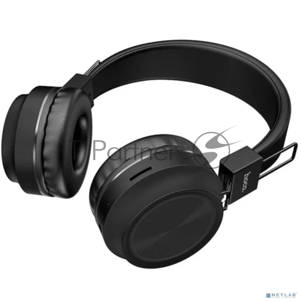 Беспроводные/проводные наушники Hoco W25 черный, полноразмерные, Bluetooth + проводной, до 12 ч.