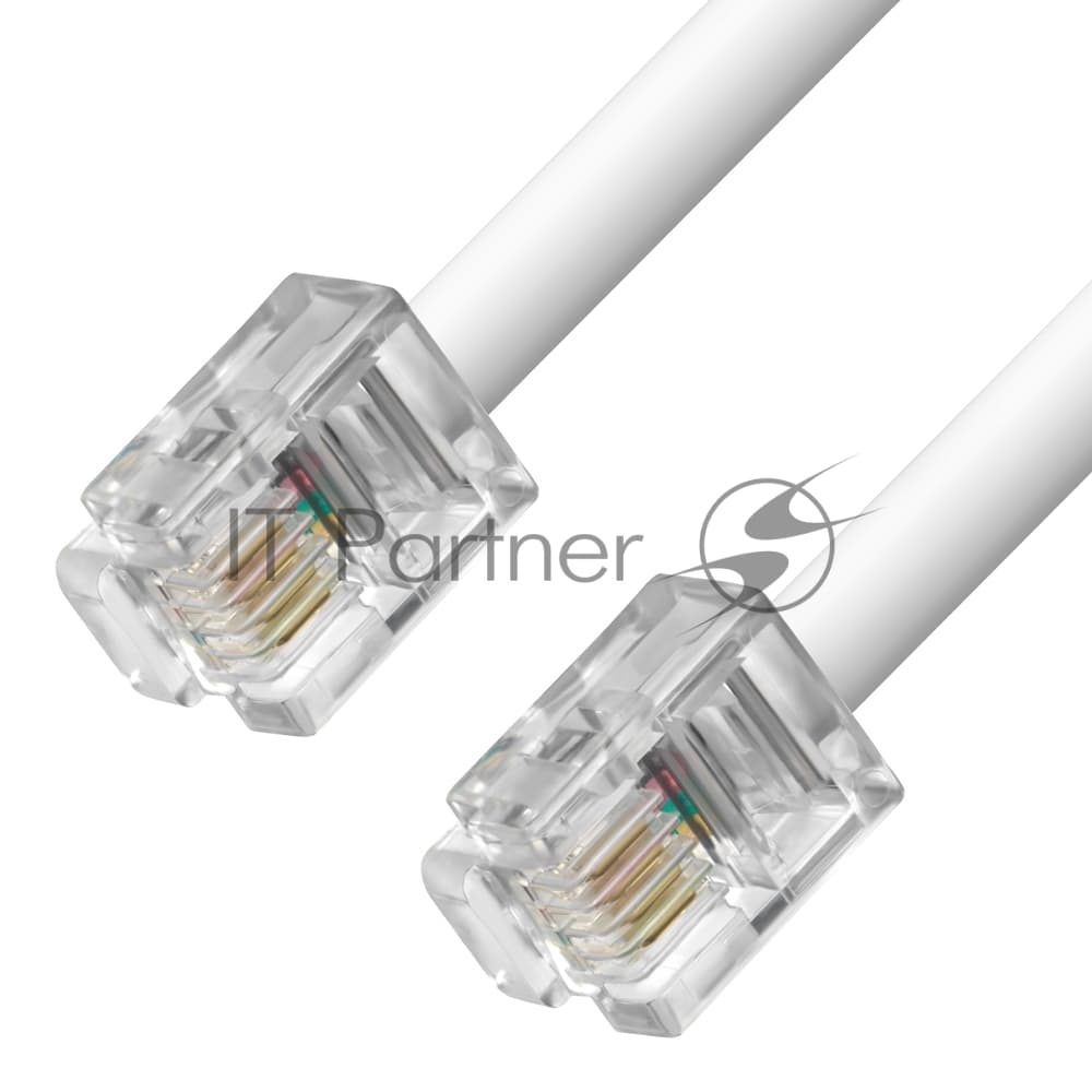 Телефонный кабель Greenconnect GCR-TP6P4C-10.0m, 10м