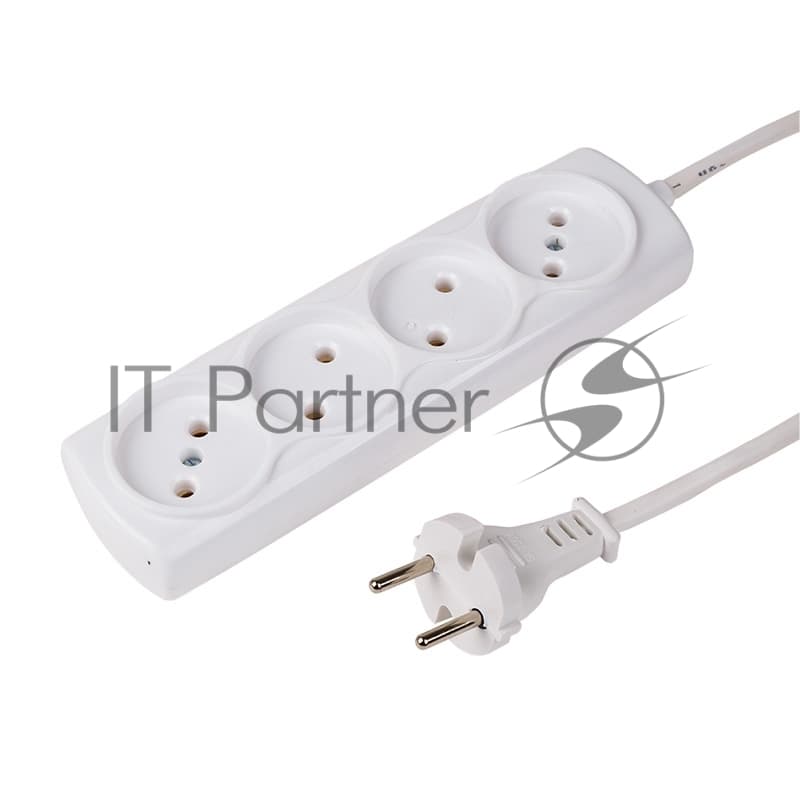 Удлинитель PROconnect OPTIMA 4 гнезда, 5 м, 2х0.75 мм², б/з, белый